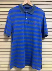 ポロゴルフ メンズ ストライプ PK ポロシャツ L
