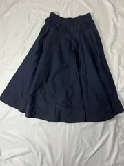 【223406】COS コス  ウエスト総ゴム　ポケット付き　無地　フレア　ロングスカート　サイズ　38  ・ ネイビー