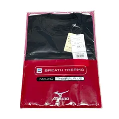 【未使用品】Mizuno ブレスサーモ やわらかストレッチ丸首半袖シャツ（ジュニア）120 ブラック