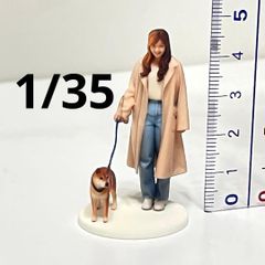 1/43 柴犬 犬 フィギュア 完成品 ミニチュア 1/64より大 ジオラマ
