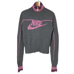 NIKE ナイキ カシミヤニット ジップブルゾン M グレー レディース 古着 中古 USEDのサムネイル