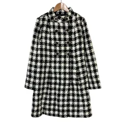 未使用 22AW REDYAZEL レディアゼル ツイード ロングコート M ブラック ホワイト レディース 古着 中古 USED