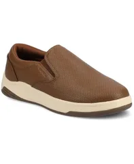 バンス メンズ シューズ スニーカー Vance Co Mens Townes Comfort Perforated Flexible Slipon Sneaker Brown ブラウン