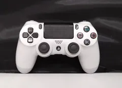 T【HY】【動作品】SONY純正 PS4 DUALSHOCK4 ワイヤレスコントローラー CUH-ZCT2J グレイシャホワイト Bluetooth対応 タッチパッド 振動機能[ゆうパケット発送、送料無料]