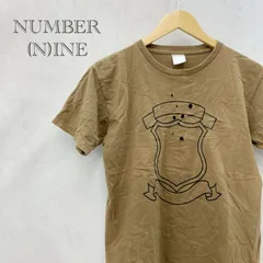 NUMBER (N)INE ナンバーナイン Tシャツ エンブレム M相当 ブラウン  メンズ ファッション _201023