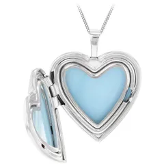 ビー ユー レディース アクセサリー ネックレス・チョーカー・ペンダントトップ フラワー柄 フラワー Be You Sterling Silver Floral Engraved Locket Silver シルバー