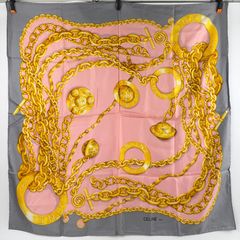 CHANEL シャネル スカーフ ピンク ジュエリー柄 ヴィンテージ - メルカリ