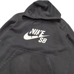 90s 00s NIKE SB 韓国製 フーディ プルオーバー パーカー フェード サンフェード 短丈 銀タグ  スウォッシュロゴ スケーター SK8 ストリートファッション HIPHOP Y2K 古着 vintage 90年代 平成