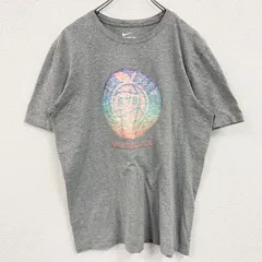 古着 used　NIKE　ナイキ　半袖プリントＴシャツ　グレー　PEACH JAM　クルーネック　スウッシュロゴ　Lサイズ
