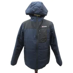 アウトドアプロダクツ OUTDOOR PRODUCTS 中綿ジャケット 上着 ミドル丈 LL 紺 ネイビー フード付き 切替 /SM7 ■ECD002