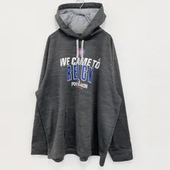 古着 used　長袖プルオーバーパーカー　野球　ポストシーズン　カジュアルデザイン　REIGK　秋冬服　UBS　グレー　灰色