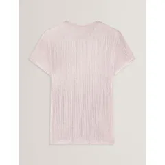 テッドベーカー レディース トップス Tシャツ スリムフィットール Ted Baker Womens Metallic Slim FitShirt LtPink ピンクのサムネイル