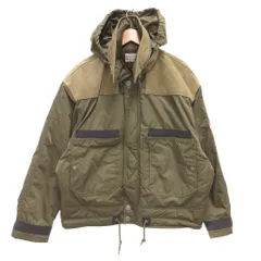 シーイー C.E CES26JK09 Leather Shoulder Bomber Jacket ボンバージャケット 中綿 レザーパッチ L カーキ /JS ■GY18のサムネイル