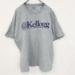 古着 used　champion　チャンピオン　半袖プリントTシャツ　ノースウエスタン大学　カレッジ　灰色　グレー　XLサイズ