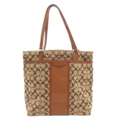 コーチ COACH ハンドバッグ トート 手提げ シグネチャー キャンバス レザー ベージュ F31904 /FF■GY12