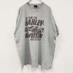 古着 used　HARLEY DAVIDSON　ハーレーダビッドソン　半袖両面プリントTシャツ　グレー　XXXLサイズ