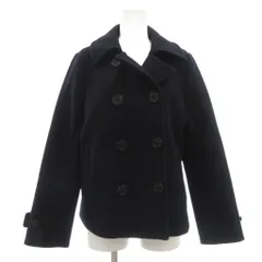 アーバンリサーチ ドアーズ URBAN RESEARCH DOORS メルトンPコート ウール ダブル ミドル ハーフ丈 テーラードカラー ONE 紺 ネイビー DL7-M5009 ECD001 /ML ■ECD001