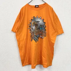 古着 used　HARLEY DAVIDSON　ハーレーダビッドソン　半袖プリントTシャツ　オレンジ　2XLサイズ