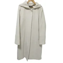 良品 NANO universe ナノユニバース フード2WAY ウール コート 38 ライトベージュ レディース 古着 中古 USED