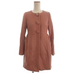 アベニールエトワール ノーカラーコート ビジュー 上品 大人可愛い