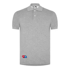【送料無料】 コム・デ・ギャルソン メンズ ポロシャツ トップス Space Heart Polo Shirt Grey 2のサムネイル