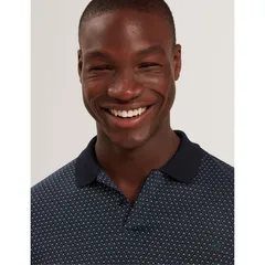 テッドベーカー メンズ トップス ポロシャツ Ted Baker Ted LS Jacquard Polo Sn61 Navy ネイビーのサムネイル
