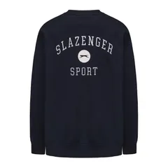 スラセンジャー メンズ アウター パーカー・スウェット セーター ロゴ フリース Slazenger Fleece Large Logo Sweater Mens Navy ネイビーのサムネイル