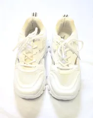 【226485】LOVE HUNTER ラブ ハンター  厚底スニーカー　シューズ　靴　紐　LL（アウトソール約29cm） メンズ  ・ ホワイト