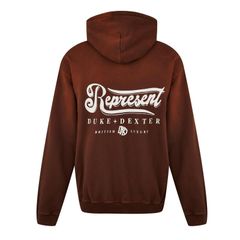 リプレゼント メンズ アウター パーカー・スウェット ロゴ Represent Mens x Duke Dexter Luxury Hoodie Collaborative Logos Rust ラス