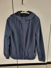 トミーヒルフィガー フード ウィンドブレーカー S/P ネイビー