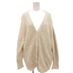 スナイデル SNIDEL 美品 カーディガン ウール F 白 ホワイト Vネック 長袖 花形ボタン ECF003 /IL ■ECF003