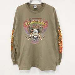 古着 used　00s　DELTA　MAGUNUM WEIGHT　デルタ　長袖プリントTシャツ　ベージュ　XLサイズ