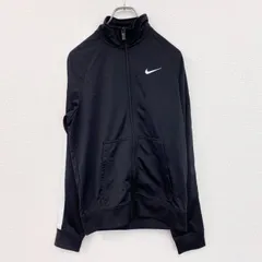 古着 used　NIKE　ナイキ　トラックジャケット/ジャージ　刺繍ロゴ　黒　ブラック　Sサイズ