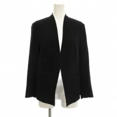 セオリーリュクス theory luxe ジャケット 上着 38 黒 ブラック ノーカラー 長袖 無地 03-9304116-050-038 /JP