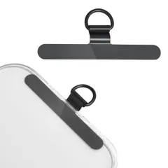Yeepan ストラップホルダー 携帯ストラップホルダー 1枚 スマホ ストラップホルダー iphone ストラップホルダー スマホ ショルダー 金属製タグパッチ ストラップホルダー ステンレス 薄型 丈夫10kgまでの荷重量 スマホケースに挟む ストラップホ