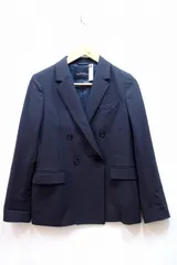 【226439】Green Label Relaxing グリーンレーベル  ダブルブレスト テーラードジャケット  ・38 3522-199-1149 チャコール