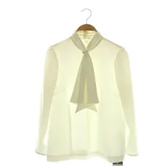 ボーダーズアットバルコニー BORDERS at BALCONY BOWTIE BLOUSE ブラウス ボウタイ プルオーバー 36 ホワイト /DF ■OSのサムネイル