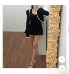 バイカラースリットニットカーディガンセット 新品