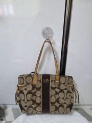 COACH シグネチャー ショルダーバッグ トートバッグ ブラウン