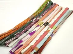 平和屋着物●和装小物　帯締め10本セット　礼装用　組紐　高麗組　笹浪組　草木染　金糸　めいくやまと　逸品　未使用　DABC1852zzz