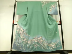 平和屋着物●訪問着　作家物　絞り　辻が花　暈し染め　正絹　逸品　AABG4765fy