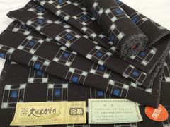 新品反物 本場久留米かすり 紺色 綿100% - メルカリ