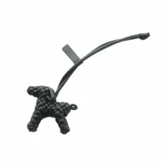 ボッテガヴェネタ BOTTEGA VENETA ドッグチャーム バッグチャーム レザー 黒 807068 /MI ■OS ■OH ■SHのサムネイル