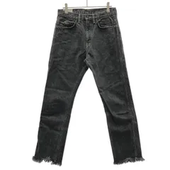 FUMIKA UCHIDA フミカウチダ HIGH WAIST DENIM SLIM PT BLKOFF-WASH カットオフデニムパンツ FU-C-044 ブラック 28のサムネイル