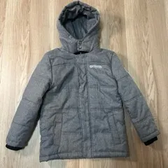 【226570】OUTDOOR アウトドア  中綿入りジャケット　アウター　フーディー　ポリエステル　ロゴ　150  ・ グレー