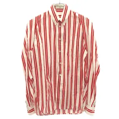 BALENCIAGA バレンシアガ ストライプ オーバーサイズシャツ 457908 TUA22 ホワイト レッド 36のサムネイル