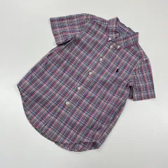 4t 110 ラルフローレン Polo Kids チェック 半袖 シャツ
