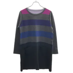 SONIA RYKIEL ソニア リキエル リバーシブルボーダーニットワンピース 6060722 ミックスカラー 40のサムネイル
