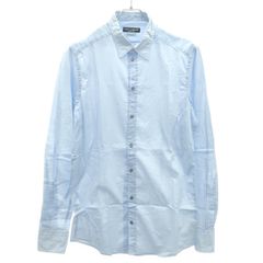 美品 ジョルジオアルマーニ 長袖 シャツ サックスブルー 39サイズ
