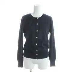 ポールスミス ブラック Paul Smith BLACK カーディガン M 紺 ネイビー グレー 無地 ラウンドネック 長袖 /AP